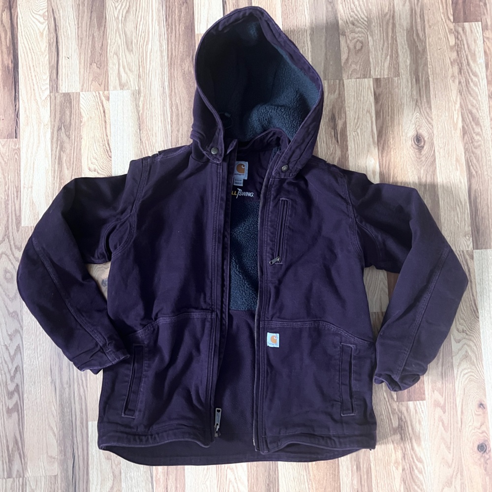 Carhartt Dark Purple Hooded Jacket